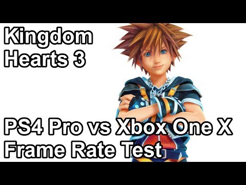 Kingdom Hearts 3 PS4 Pro vs Xbox One X Frame Rate Comparison