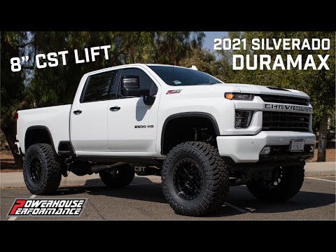 2021 Chevrolet Silverado 2500HD LTZ Duramax Blessed With 8" CST Suspension Lift + 40" Tires