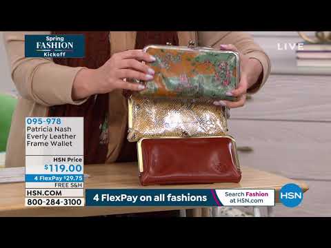 Patricia Nash Everly Leather Frame Wallet