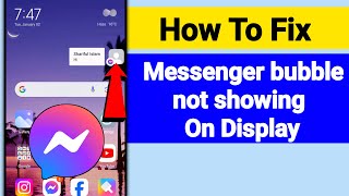 How To Fix Messenger Chat Heads Or Bubble Not Showing On Display | ( New Update 2024)