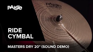 Video thumbnail for PAISTE Masters Dry Ride 20" played by Noah Fürbringer (SOUND DEMO) by GEWA Drums