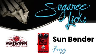 Video thumbnail for Analogman Sun Bender mk1.5 and mkIV Fuzz Pedal Comparison Demonstration by Sugaree Licks