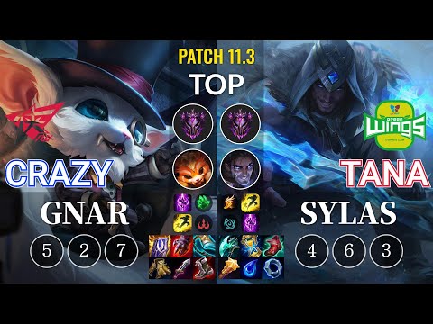 RW Crazy Gnar vs JAG TaNa Sylas Top - KR Patch 11.3