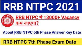 RRB NTPC 7th Phase Exam Date 2021|RRB NTPC 6th Phase Exam Answer Key Date 2021|#rrbntpcexam2021