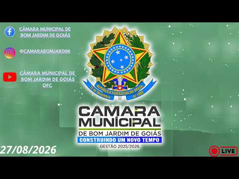 AO VIVO | 2° SESSÃO EXTRAORDINARIA DO MES DE AGOSTO - 27/08/2026