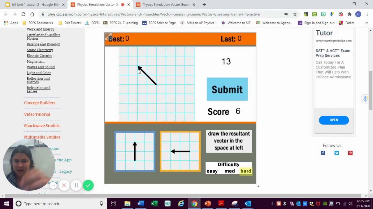 Vector Guessing Game