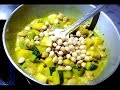A complete vegetarian recipe with PURE veg, raw pumpkin and kabli chickpeas (english subtitles)