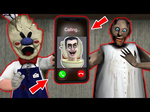 Granny vs Skibidi toilet vs Ice Scream - funny horror animation (30 minutes with Granny)