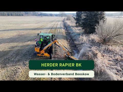 Herder Rapier Heckausleger an John Deere 6R 155