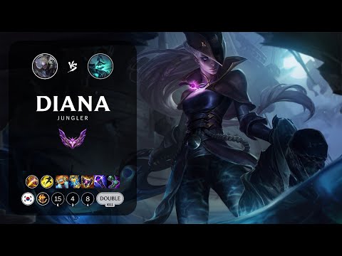 Diana Jungle vs Hecarim - KR Master Patch 13.23