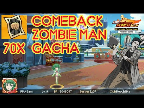GACHA COMEBACK ZOMBIEMAN HOKI 70 BLACK TICKET | ONE PUNCH MAN THE STRONGEST