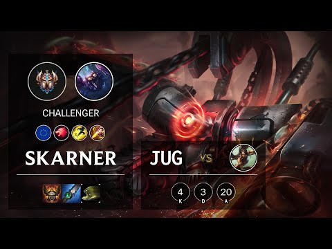 Skarner Jungle vs Nidalee - EUW Challenger Patch 10.20