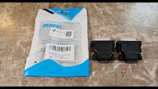 BENFEI DVI to HDMI, Bidirectional DVI-D to HDMI Male to Female Adapter Unboxing and Review