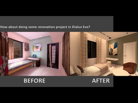 How about some renovation project in Dialux Evo?