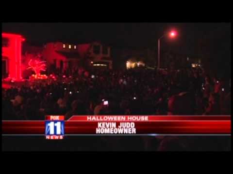 FOX Channel 11 News (Los Angeles Local KTTV) -- 2011 Halloween Light Show