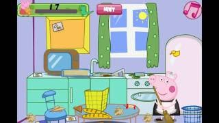 Смотреть Свинка Пеппа мультик игра для девочеки Уборка в комнате / See Peppa Pig cartoon