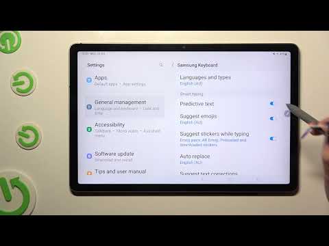 How to Turn On Predictive Text on SAMSUNG Galaxy Tab S9 FE