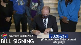 Governor Polis Signs SB20-217 (Enhance Law Enforcement Integrity)