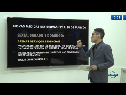 Entenda as novas medidas restritivas em vigor no Piauí de 22 a 28 de Março 24 03 2021