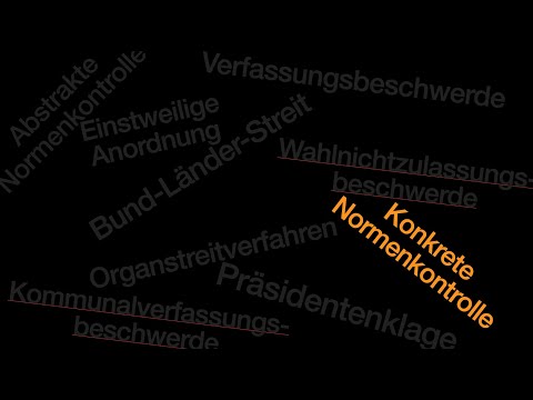 Staatsorganisationsrecht 5: Konkrete Normenkontrolle
