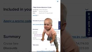 My Husband Convencing me not to book this Alaska Cruise 😒! #cruise #travel #alaska #shorts