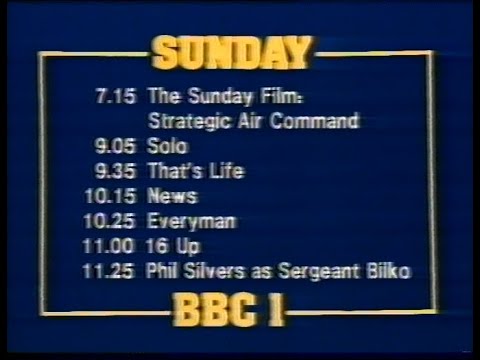 Sunday 18th January 1981 BBC1 - That's Life - Phil Silvers - Holiday