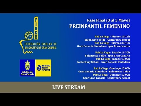 Fase Final 2019 PreInf Fem Baloncesto Telde  Canterbury School