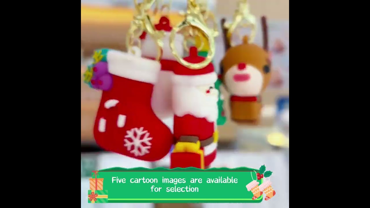 Elevate Your Holiday Style: Hengxin Accessories' 3D Christmas Keychain!