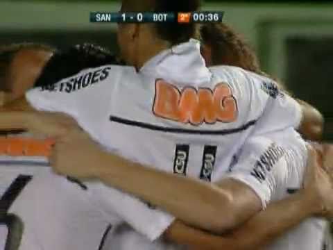OS gols de Santos 2 x 1 Botafogo-SP pela 13ª rodada do Paulistão 2011 - (12/3/2011).