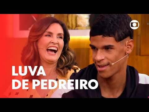 Receba! Iran, o Luva de Pedreiro, fala sobre seu sucesso nas redes! | Encontro com Fátima Bernardes