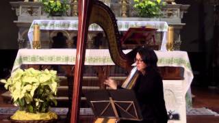Italian wedding harpist play Riz Ortolani - Fratello sole sorella luna (Brother sun, sister moon)