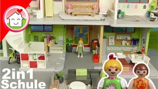 Playmobil neue Schule als Wohnhaus - Pimp my PLAYMOBIL 2 in 1 von Familie Hauser