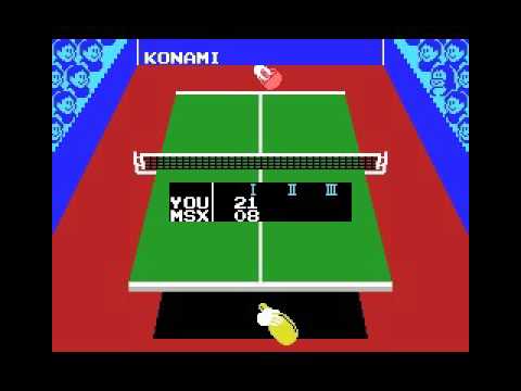 Konami's Ping Pong (1985, MSX, Konami)