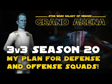 My 3v3 teams for defense and offense - GAC Season 20 | SWGOH Grand Arena