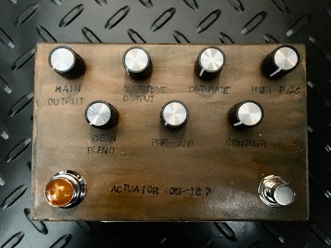 Industrialectric Actuator OD-187 Germanium Overdrive Fuzz Guitar/Bass Effect Pedal Rust image 9