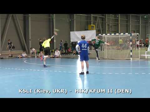 No11 of the Kiev Sports Lyceum handball team - left back Oleg . Prague Handball Cup 2019