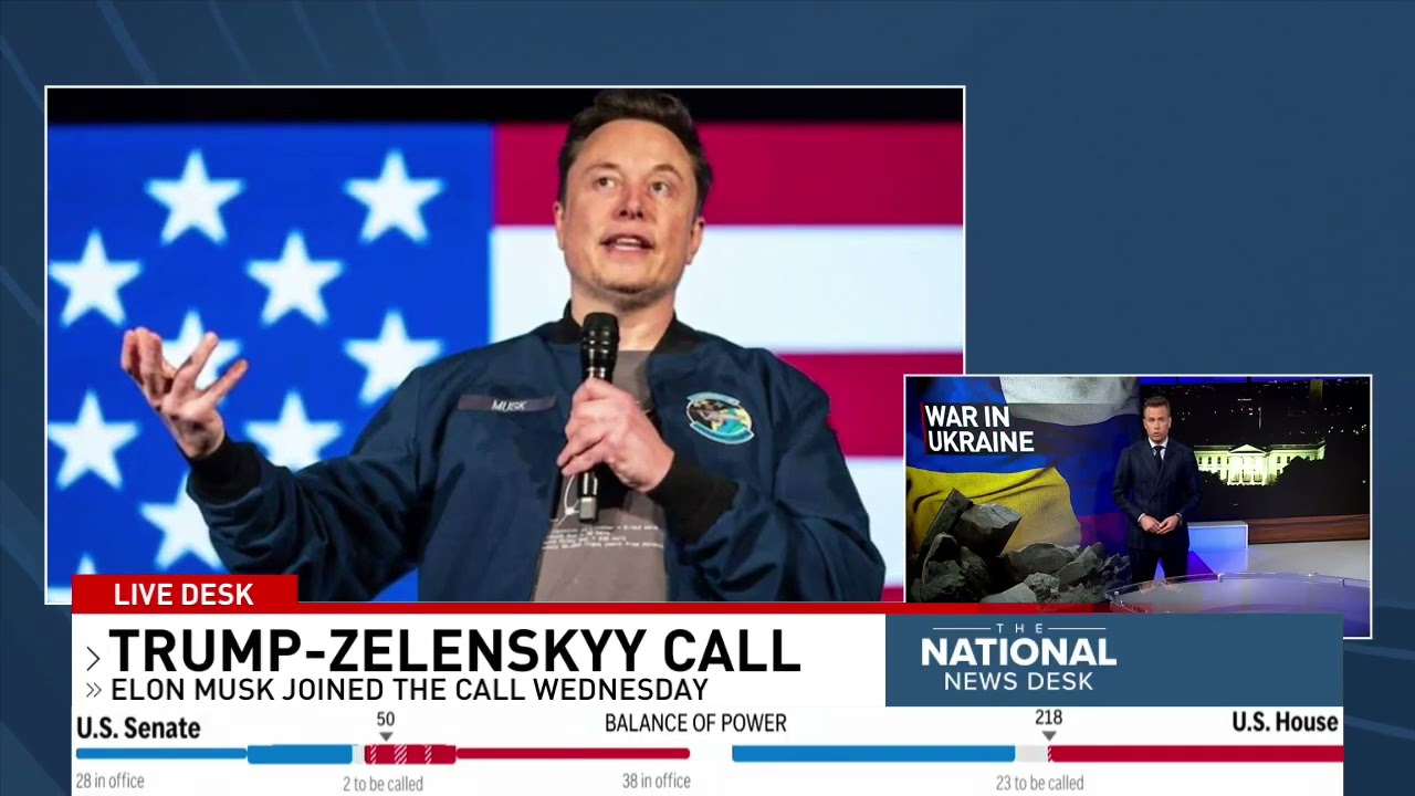 Elon Musk joined Trump on Zelenskyy congratulatory call, official says