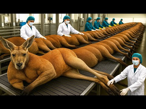 "Millions of kangaroos bred for meat 💥 Shocking processing in the factory"