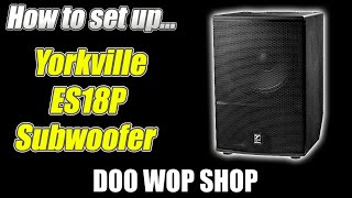 Video thumbnail for How to use the Yorkville ES18P Powered Subwoofer by Doo Wop Shop