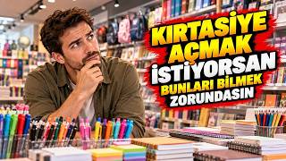 Kırtasiye Açmayı Düşünüyorsan Bunları Bilmek Zorundasın (13 Madde + Gerçek Hesap