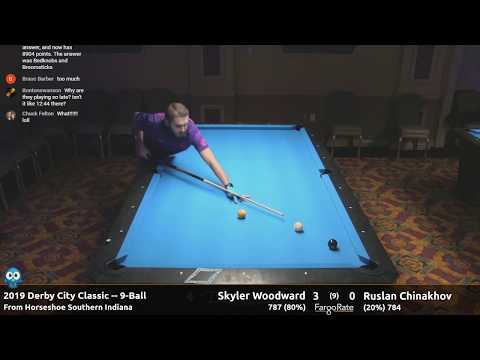 Skyler Woodward vs Ruslan Chinakhov - 9-Ball - 2019 Derby City Classic