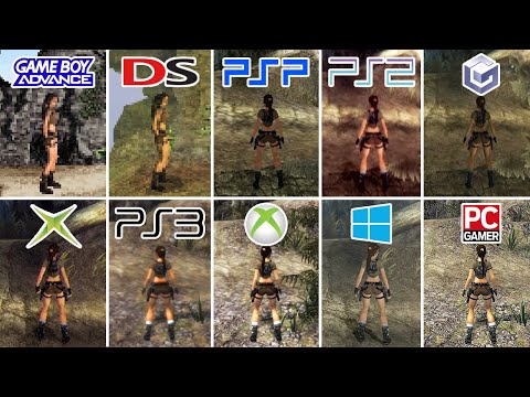 Tomb Raider Legend (2006) GBA vs DS vs PSP vs PS2 vs GC vs XBOX vs PS3 vs XBOX 360 vs PC vs PC GAMER