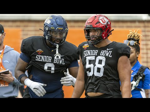 Senior Bowl Offensive and Defensive Line 1v1 Highlights | National Team Day 2 | 2025