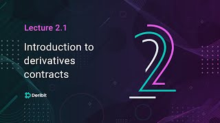 2.1 An introduction to derivatives contracts - Deribit Options Course Basics