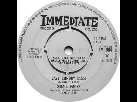 UK New Entry 1968 (81) Small Faces - Lazy Sunday