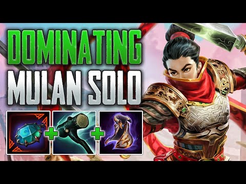 ABSOLUTELY SLAMMING WITH TANK MULAN! Mulan Solo Gameplay (SMITE Conquest)