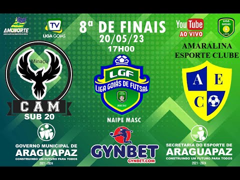 LIGA GOIÁS DE FUTSAL GYNBET.COM – OITAVAAS DE FINAL - MINAÇU FUTSAL  X AMARALINA EC