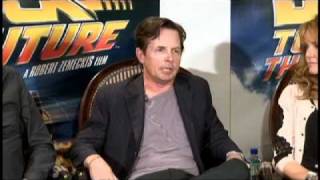Back to the Future 25th Anniversary Trilogy Blu-ray &  DVD Press Conference - Michael & Lea II