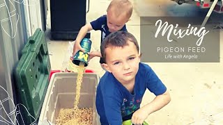 Mixing Pigeon Feed | May 2020