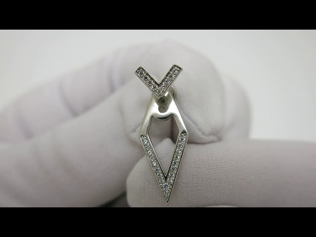 Срібні сережки джекети сжх103 Відео огляд